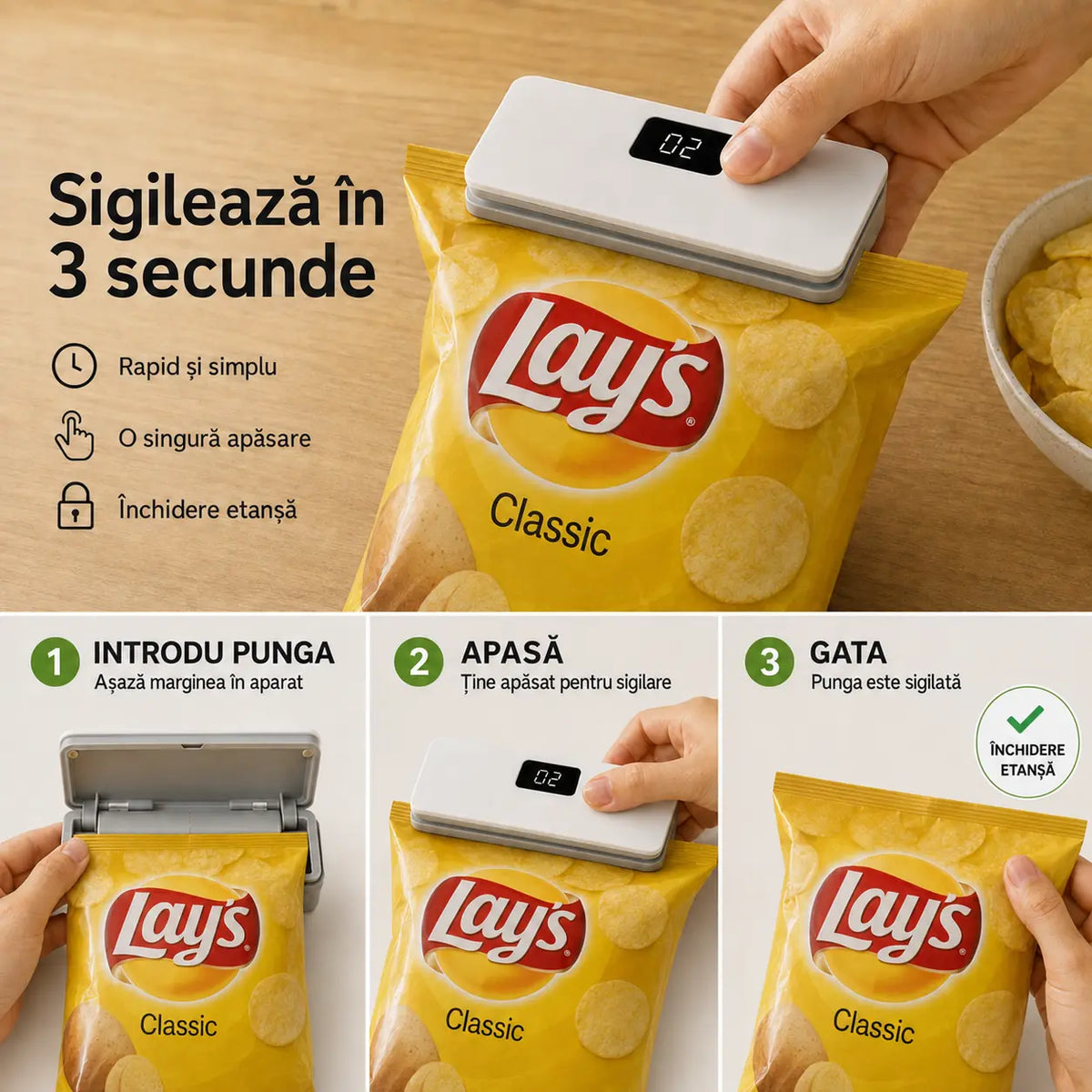 1+1 GRATIS Aparat de Sigilat Pungi SMARTR